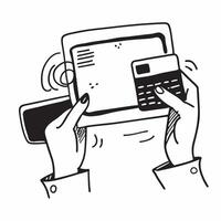 Silhouette of a person and a digital payment system symbolizing digital payment adoption in double exposure with copy space concept as A silhouette of a person intertwined with a Clear vector