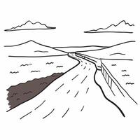 Serene Coastal Cliff Walk concept as A serene walking path along the coastal cliffs offers breathtaking views of the expansive sea below in Photo Stock Concept Clear Set 2 vector