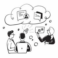Seminar on Latest Cloud Technologies concept as A tech seminar where experts discuss the latest advancements and trends in cloud technologies in Photo Stock Concept Clear vector