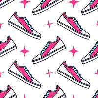 Seamless pattern with techno geometric shapes and sleek angular designs in bold neon tones creating a modern futuristic grid aesthetic concept as A futuristic grid pattern made of Clear vector