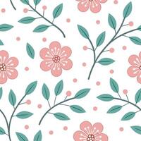 Romantic spring nature seamless pattern with soft floral arrangements and pastel color palette for delicate decor concept as Romantic spring nature pattern with delicate floral arr Clear vector