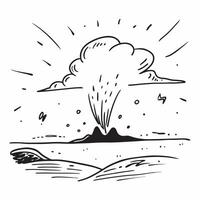Rolling Thunder Over Prairie concept as Vast prairie lands under the spell of rolling thunder capturing the freedom and wildness of nature in Photo Stock Concept Clear vector