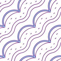 Retro wave seamless pattern with flowing lines and neon accents for dynamic backgrounds concept as Dynamic retro wave pattern featuring flowing lines and neon accents perfect for v Clear vector