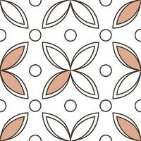Retro minimalist seamless pattern with simple shapes and muted colors for modern aesthetics concept as Modern minimalist retro pattern with simple shapes and muted colors ideal for Clear vector