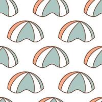 Retro summer waves seamless pattern with vintage wave designs and muted beach colors for nostalgic summer vibes concept as Vintage inspired summer wave pattern with muted beach ton Clear vector