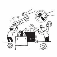 Reducing Workplace Clutter concept as A team initiative focuses on reducing workplace clutter to improve focus and productivity in Photo Stock Concept Clear vector