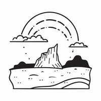 Rainbow Over Coastal Cliffs concept as Coastal cliffs become a dramatic backdrop for a rainbow adding a majestic layer to the rugged coastline in Photo Stock Concept Clear Set 2 vector