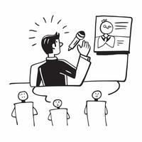 Public Speaking Mastery concept as An individual attends a workshop to master public speaking skills enhancing their communication and leadership abilities in Photo Stock Concept Clear vector