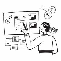 Professional Development Webinar concept as Experts host a webinar focused on professional development and career advancement for remote workers in Photo Stock Concept Clear vector