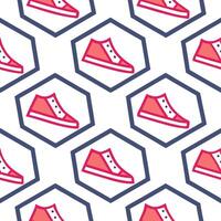 Produce bold neon tile patterns with geometric blocks and isolated white for impactful digital interface or promotional designs concept as Combine bright neon blocks crisp edges an Clear vector