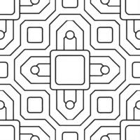 Produce abstract circuit squares angled connectors extensive white background projecting advanced hi tech patterns concept as Circuit squares meet angled connectors in repeated for Clear vector