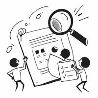 Privacy Policy Audits concept as Teams conducting audits on privacy policies to ensure they meet current standards and regulatory requirements in Photo Stock Concept Clear vector