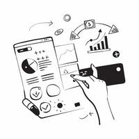 Personal Health Dashboards concept as Personal health dashboards that enable individuals to track and manage their health data effectively in Photo Stock Concept Clear vector