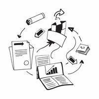 Paperless Office Initiative concept as An organization transitions to a paperless office aiming to enhance efficiency and reduce environmental impact in Photo Stock Concept Clear vector