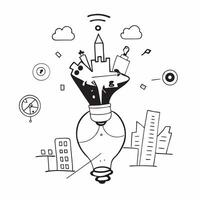 Overhead view of a corporate environment with virtual reality and tech symbols overlay symbolizing VR driven business in double exposure with copy space concept as An overhead vie Clear vector