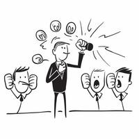 Motivational speaker using dynamic hand movements to engage an audience concept as A motivational speaker using dynamic hand movements to engage an audience highlighting positive b Clear vector