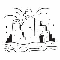 Morning Mist at the Historical Site concept as Morning mist wraps a historical site adding a layer of mystique to its ancient walls and stories in Photo Stock Concept Clear vector
