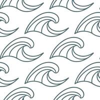 Minimalist summer waves seamless pattern with soft flowing waves and neutral tones for subtle coastal designs concept as Neutral toned summer wave pattern with soft flowing waves i Clear vector