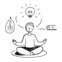 Mindfulness Meditation Session concept as An individual practicing mindfulness meditation in a serene environment to enhance focus and mental clarity in Photo Stock Concept Clear vector