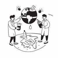 Marine Biotechnology concept as Marine scientists employ biotechnology to develop sustainable practices for marine conservation in Photo Stock Concept Clear vector