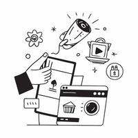 Managing Home Appliances Remotely concept as Managing all home appliances remotely via a smart home system to enhance convenience and efficiency in Photo Stock Concept Clear vector