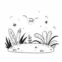 Lush Rainforest Undergrowth concept as The lush undergrowth of a tropical rainforest is home to a myriad of plant species each contributing to the ecosystem in Photo Stock Concept Clear Set 3 vector