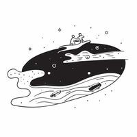 Luminous Surf concept as Surfers ride bioluminescent waves creating a surreal surfing experience under the stars in Photo Stock Concept Clear Set 2 vector