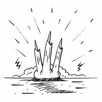 Lightning Forks Over Open Sea concept as Lightning forks dazzlingly over the open sea a stunning natural light show on a grand scale in Photo Stock Concept Clear Set 2 vector