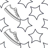 Invent seamless pattern fusing luminous polygons refined arcs and crisp white compartments ensuring conceptual depth concept as Highlight dynamic interplay of futuristic edges nega Clear vector