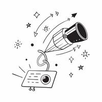 Interstellar Communication concept as Development of advanced interstellar communication systems to enhance long distance space communication in Photo Stock Concept Clear vector