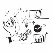 Innovation Management Workshop concept as A workshop dedicated to fostering innovation management to streamline business processes and encourage growth in Photo Stock Concept Clear vector