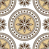 Incorporate traditional African mud cloth designs into a seamless tile pattern focusing on earth tones and geometric repetition concept as Design a seamless tile pattern that echo Clear vector