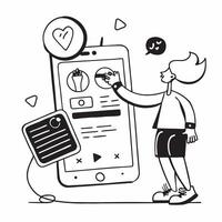Health and Wellness Tracking Apps concept as A person tracking their daily health and wellness activities using a mobile app to maintain a balanced lifestyle in Photo Stock Concep Clear vector