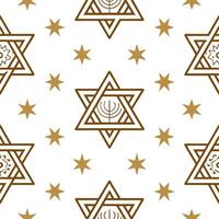 Hanukkah stars seamless pattern with gold accents and twinkling lights for a luxurious holiday feel concept as Luxurious Hanukkah stars pattern with gold accents and twinkling ligh Clear vector