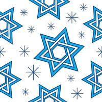 Hanukkah stars seamless pattern with bold gold and silver elements for a glamorous festive design concept as Glamorous Hanukkah stars pattern with bold gold and silver elements for Clear vector