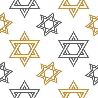 Hanukkah stars seamless pattern with bold gold and silver elements for a glamorous festive design concept as Glamorous Hanukkah stars pattern with bold gold and silver elements for Clear Set 2