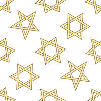 Hanukkah stars seamless pattern with a mix of bright and pastel tones for a soft serene holiday effect concept as Soft Hanukkah stars pattern with bright and pastel tones for a cal Clear vector