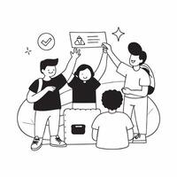 Group of friends with different disabilities enjoying a camping trip concept as A diverse group of friends with various disabilities having fun on a camping trip emphasizing friend Clear vector
