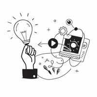 Green Technology Innovation Showcase concept as Showcase of innovative green technologies developed by corporations to enhance sustainability in Photo Stock Concept Clear vector