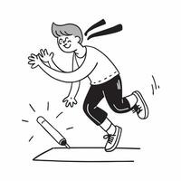 Girl with a prosthetic leg participating in track and field concept as A girl with a prosthetic leg joyfully participating in track and field events showcasing her skills inclusion Clear Set 2 vector