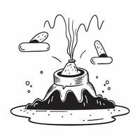 Geothermal Vents and Fumaroles concept as Geothermal vents and fumaroles release steam and gases providing a glimpse into the volcanic forces at play in Photo Stock Concept Clear vector