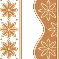 Generate seamless tile patterns with warm traditional colors accentuated with minimal graphic motifs and white space separation concept as Warm traditional colors paired with minim Clear vector
