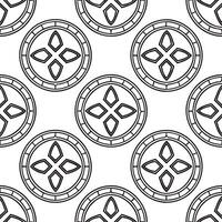 Generate tile motifs using bold and minimalistic ethnic artifact designs blending ancient cultural symbols with modern minimalist style concept as Focus on symmetrical designs mini Clear vector