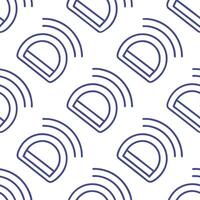 Generate swirling tile patterns contrasting floating tech icons and lines in white voids aimed at exciting forward driven product or brand expansions concept as Scatter iconic tech Clear vector