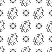 Generate seamless tile patterns with futuristic technology motifs using isolated white backgrounds for clear clean branding solutions concept as Utilize futuristic technology desig Clear Set 2 vector