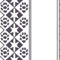Generate seamless tile patterns that use animal footprints from ethnic fauna with geometric patterns and white space for modern balance concept as Animal footprints from ethnic fau Clear vector