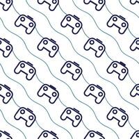 Generate seamless tile patterns using VR scene icons holographic wave lines and bold white emptiness forming an immersive digital environment concept as Scene icons depict VR conte Clear vector