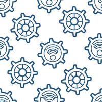 Generate seamless patterns featuring futuristic technology inspired designs with digital elements and isolated white balance for digital media concept as Combine futuristic tech in Clear vector