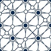 Generate seamless pattern with bold futuristic nodes refined lines white negative zones delivering a progressive vibe concept as Merge advanced geometry luminous focal points and s Clear vector