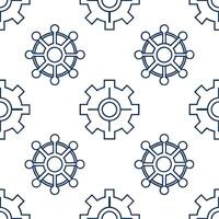 Generate seamless futuristic tile patterns based on artificial intelligence incorporating data symbols digital circuits and isolated white backgrounds concept as Use artificial int Clear vector